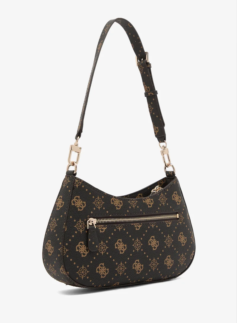 Guess  Emelie Logo Top Zip Shoulder Bag for Women | Best Price UAE