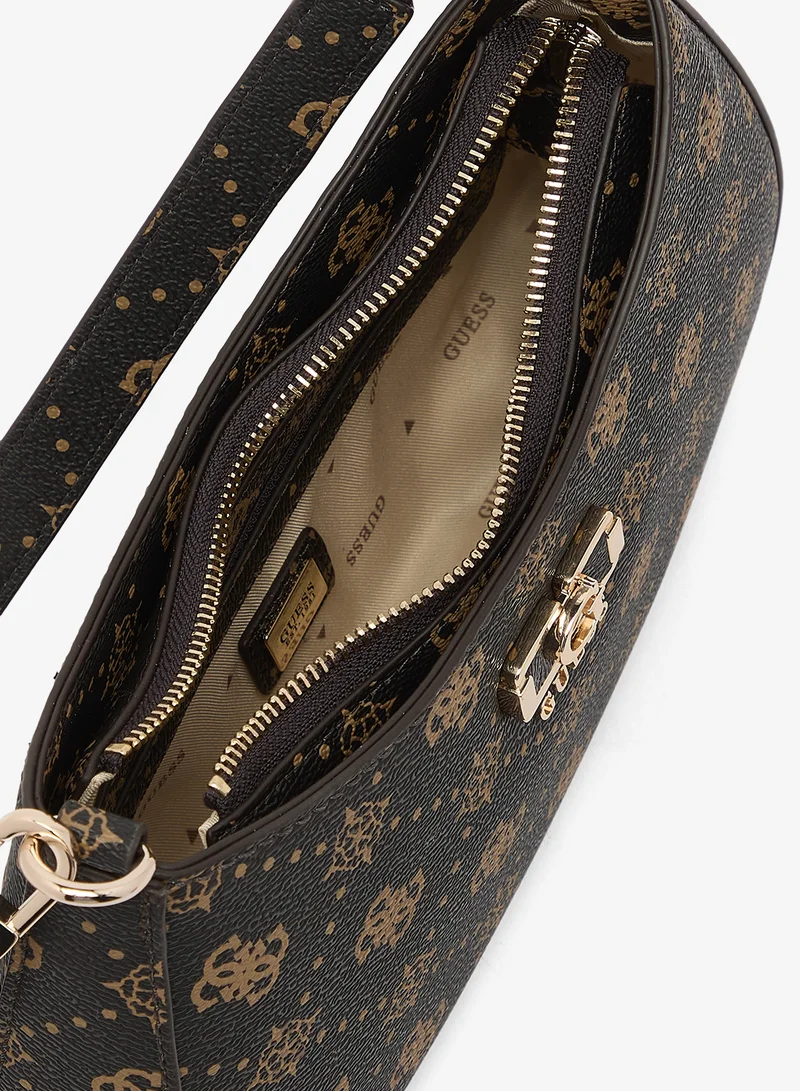 Guess  Emelie Logo Top Zip Shoulder Bag for Women | Best Price UAE