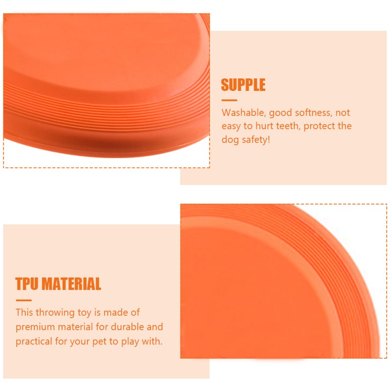 Dog Disc Toy Interactive Throwing Disc Multi-function Puppy Disc Portable Flying Disc - Image 3