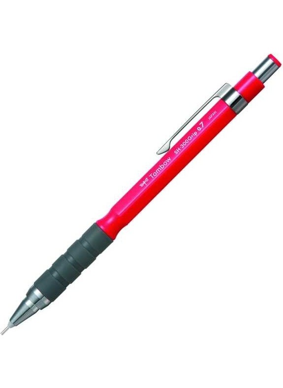 Tombow - Mechanical Pencil SH-300 Grip 0.7 mm Dark Pink - Image 1