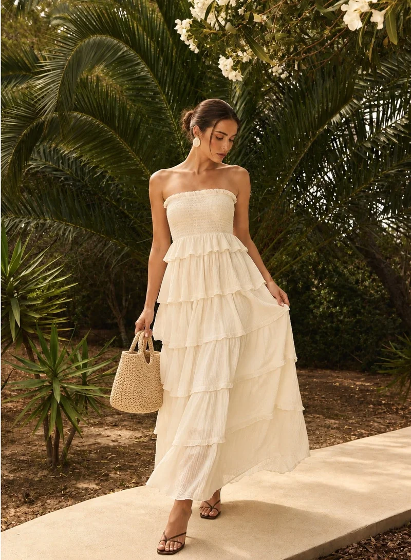 جينجر بوتيك فستان سهرة بياقة على شكل قلب وتصميم كورست