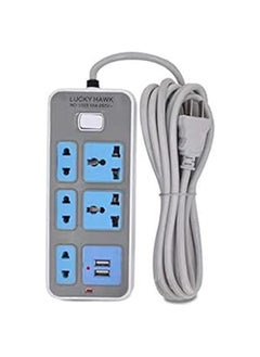 مشترك كهرباء 7 عين و شاحن USB