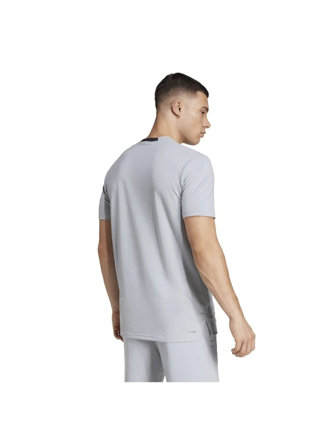 Adidas D4T 3S Tee M Grey Training T-Shirts For Men