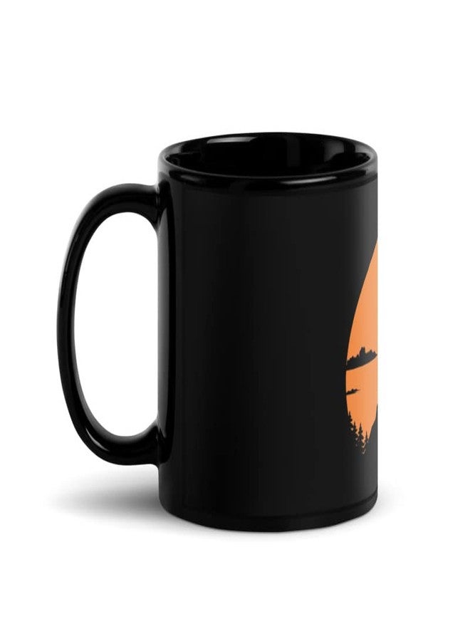 RISH - Coffee Mug Black | Design Printed - Mountain Man Achievement Scenary Pack of 1 - Image 2