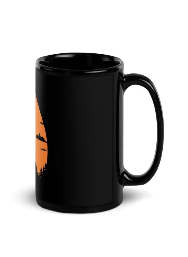 RISH - Coffee Mug Black | Design Printed - Mountain Man Achievement Scenary Pack of 1 - Image 3