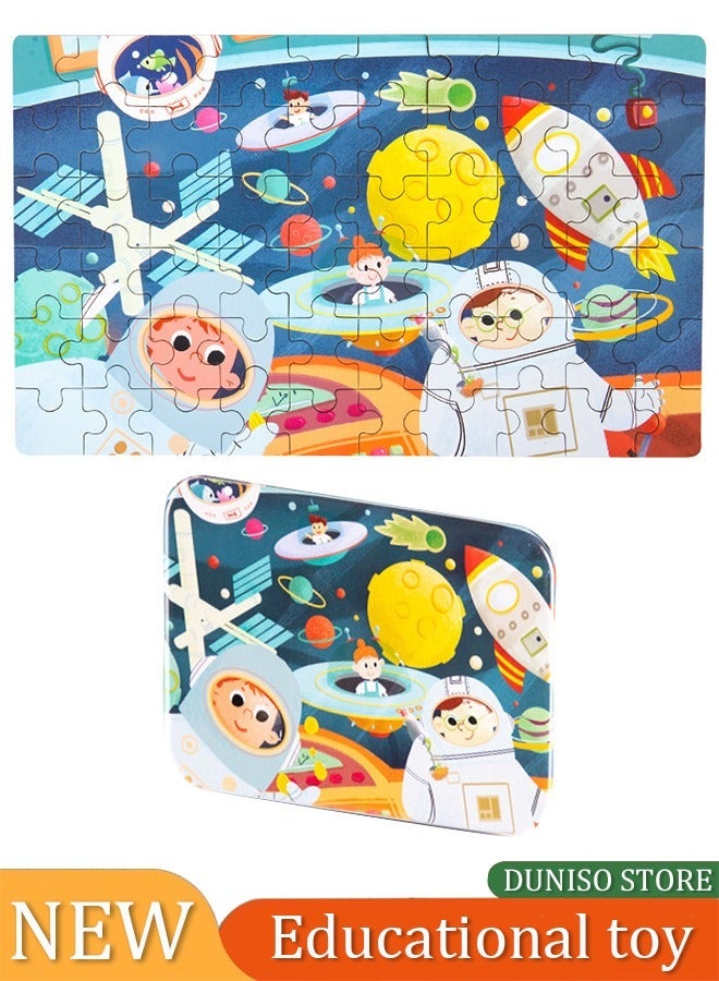 Children Puzzle Early Education Enlightenment Cognition Wooden Jigsaw Puzzles Challenge Creativity and Intelligence Perfect Gift and Family Time Activity High Quality and Vibrant - Image 1