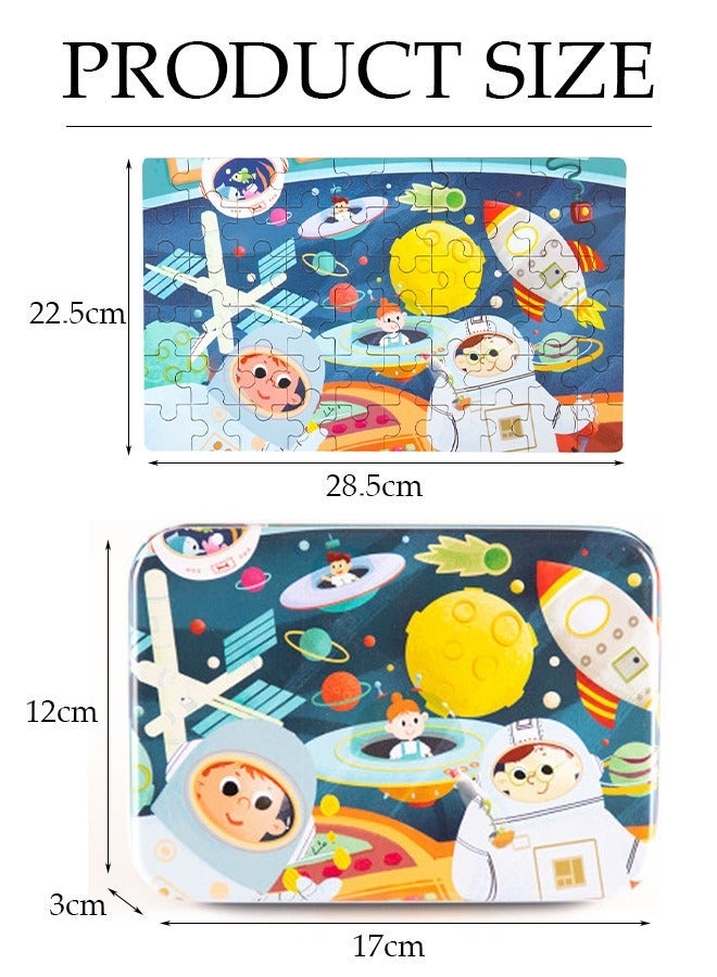 Children Puzzle Early Education Enlightenment Cognition Wooden Jigsaw Puzzles Challenge Creativity and Intelligence Perfect Gift and Family Time Activity High Quality and Vibrant - Image 3