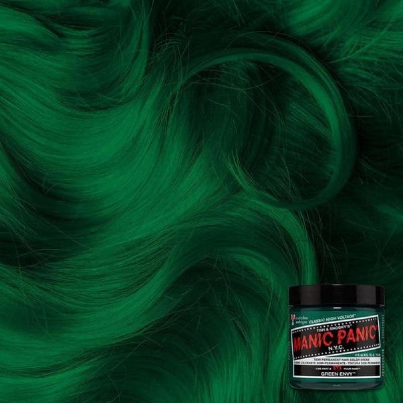 MANIC PANIC Classic Green Envy Semi Permanent Hair Color - Emerald Green Hair Dye for Women & Men That Lasts 4-6 Weeks - Vegan, Ammonia & Cruelty-Free - Create & Mix Custom Shades (4oz) - Image 3