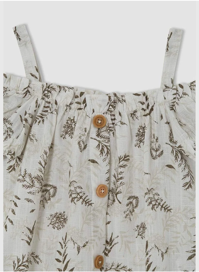 ديفاكتو Patterned Off Shoulder Blouse