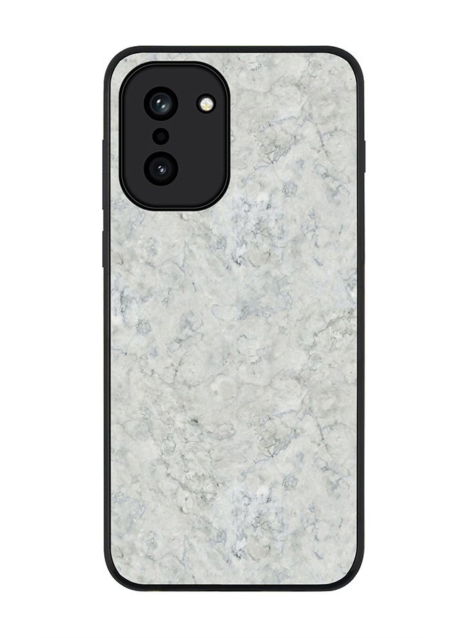 For OnePlus 15R Case,Slim fit Camera Protection, Shockproof Thin Phone cover  - Marble Texture White