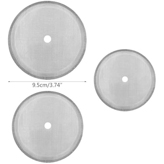 Unity 5 Pcs French Press Replacement Stainless Steel Coffee Filter Mesh For Coffee Tea Maker 350Ml800Ml1000Ml French Press Replacement Coffee Filter Mesh Reusable Stainless Steel Tea Maker - Image 4