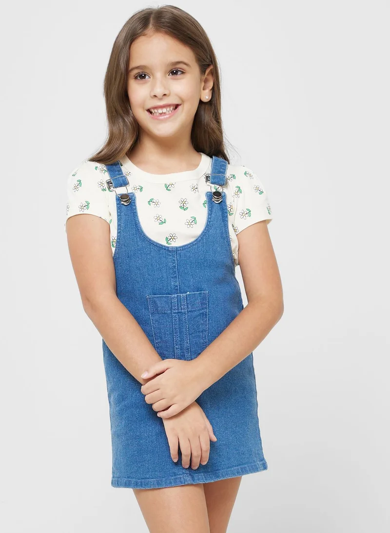 Pinata Girls Solid Pinafore