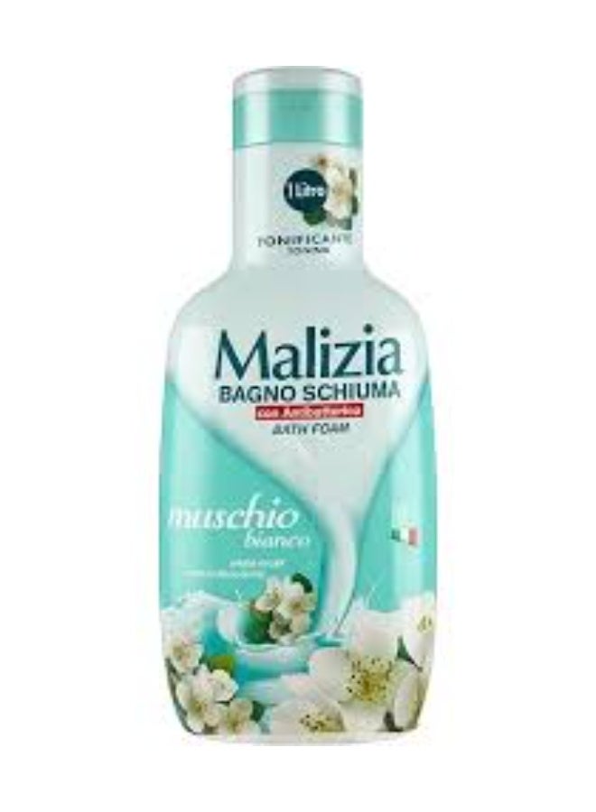 Malizia  shower gel  With White Musk Scent Light Blue 1000ml