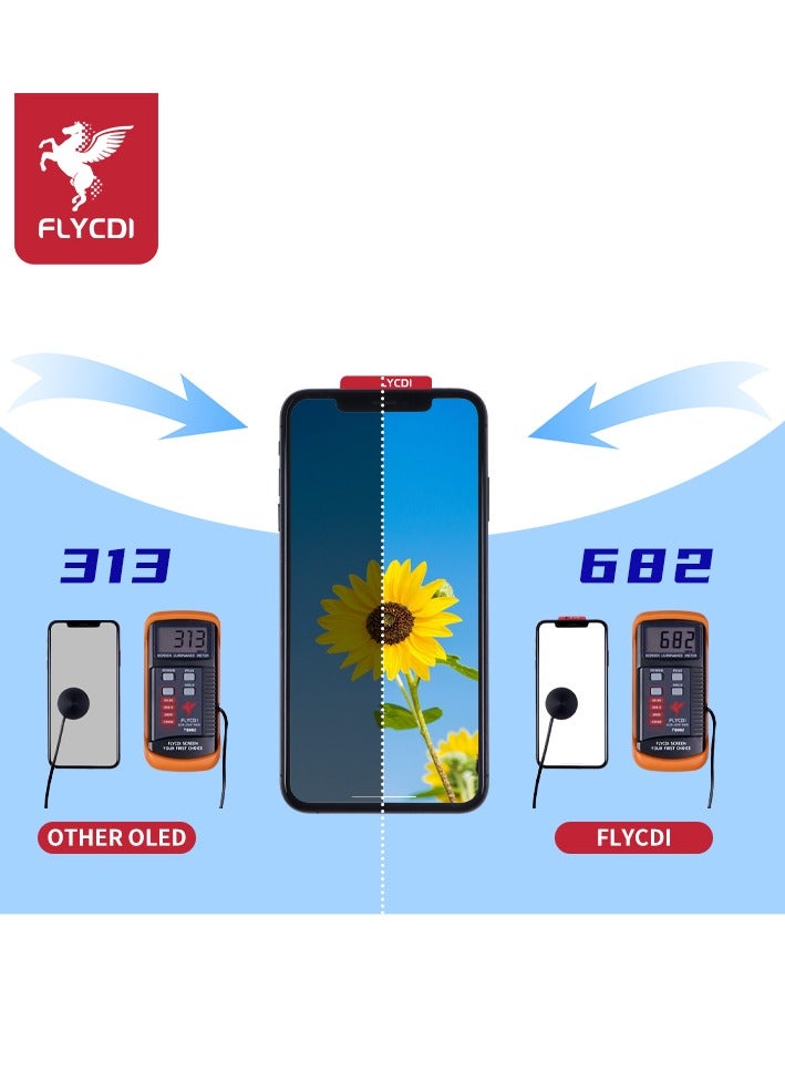 FLYCDI For iPhone XS Max INCELL, LCD Display Screen Replacement Kit with Installation Tools, High Brightness, Wide Color Gamut, Mobile Phone Repair Parts - Image 5