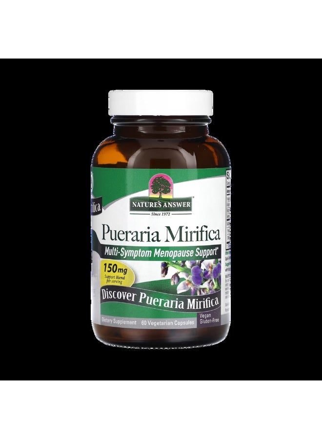 NATURE'S ANSWER Pueraria Mirifica 150 mg Dietary Supplement - 60 Vegetarian Capsules - Image 2
