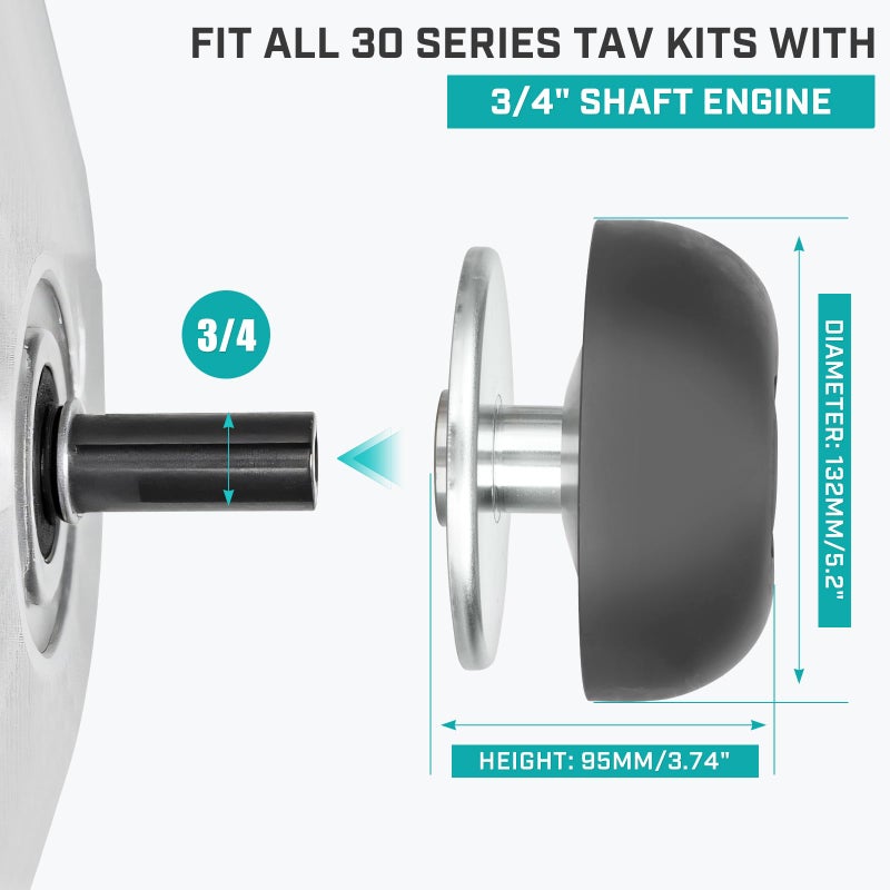 SEHNSUCHT Super 30 Series Torque Converter Driver Clutch, Fit all 30 Series TAV Kits with 3/4" Shaft Engine Compatible with Predator 212cc 196cc 224cc 225cc 2-8HP, Fit for Coleman KT196 Go Kart with Drive Belt - Image 2