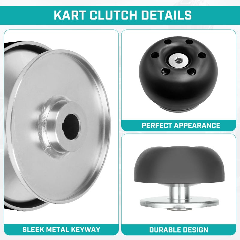 SEHNSUCHT Super 30 Series Torque Converter Driver Clutch, Fit all 30 Series TAV Kits with 3/4" Shaft Engine Compatible with Predator 212cc 196cc 224cc 225cc 2-8HP, Fit for Coleman KT196 Go Kart with Drive Belt - Image 5