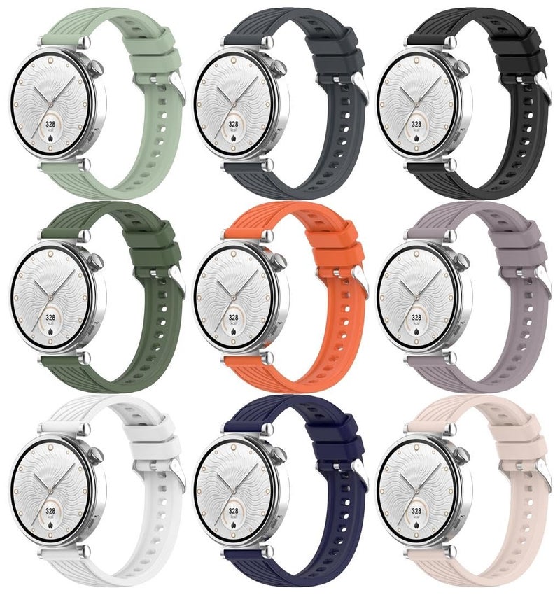حزام بديل سيليكون متوافق مع ساعة هواوي GT4 41mm / GT5 41mm / GT5 برو 42mm - حزام مطاطي سهل التثبيت NO241107 - Image 1
