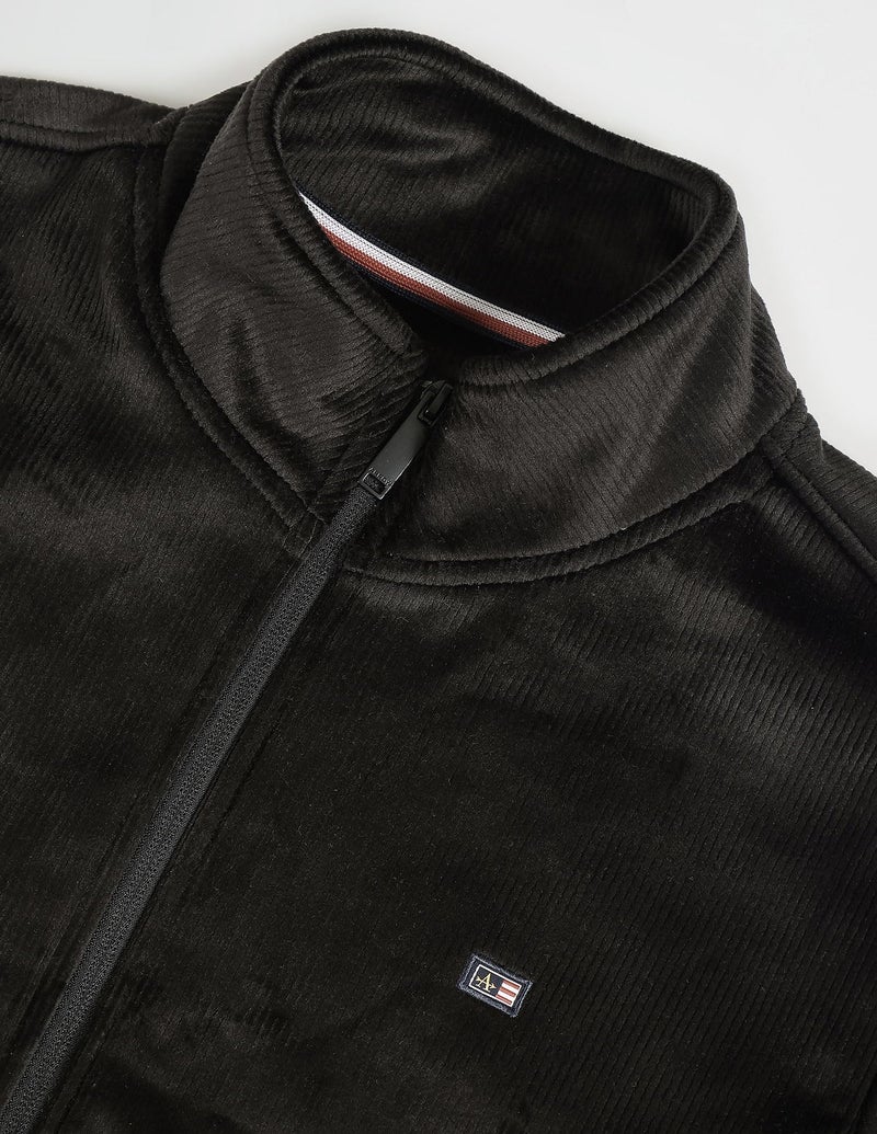 Arrow Solid High Neck Sweatshirt Black - Image 3