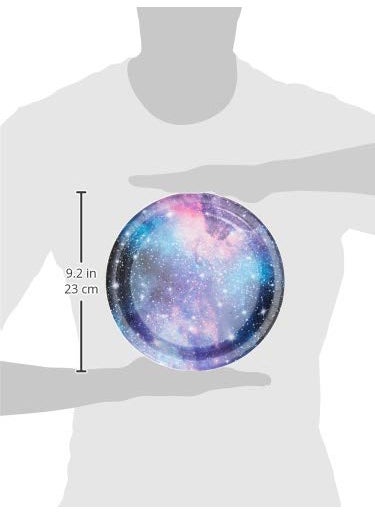 CREATIVE CONVERTING Creative Converting Galaxy Party Plate  8.75""  Multicolor  - Image 3