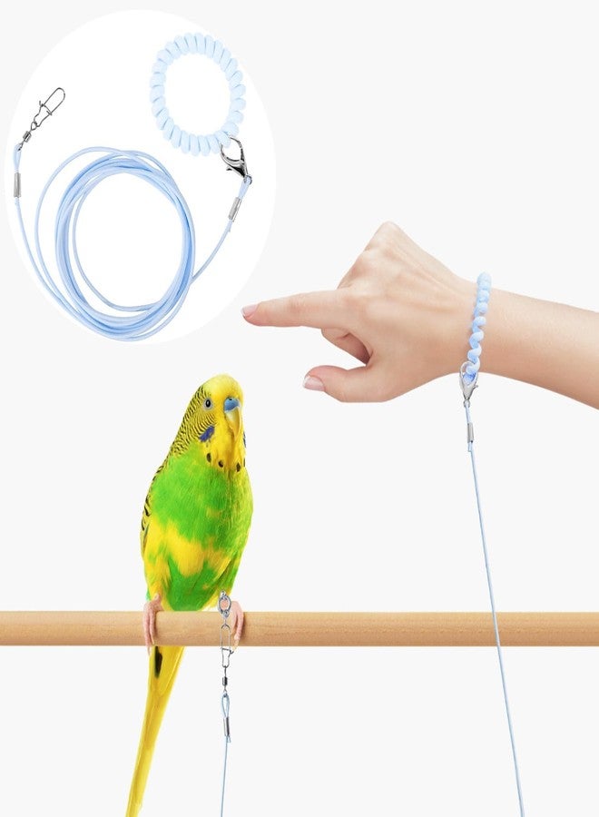 TARINI Bird Leash, 1Set Bird Flying Leash with 5 Size Foot Rings, Adjustable Parrot Harness Traction Rope, Lightweight Outdoor Training Lead for Macaw Parakeet Cockatoo Conure and Pet Birds - Image 3