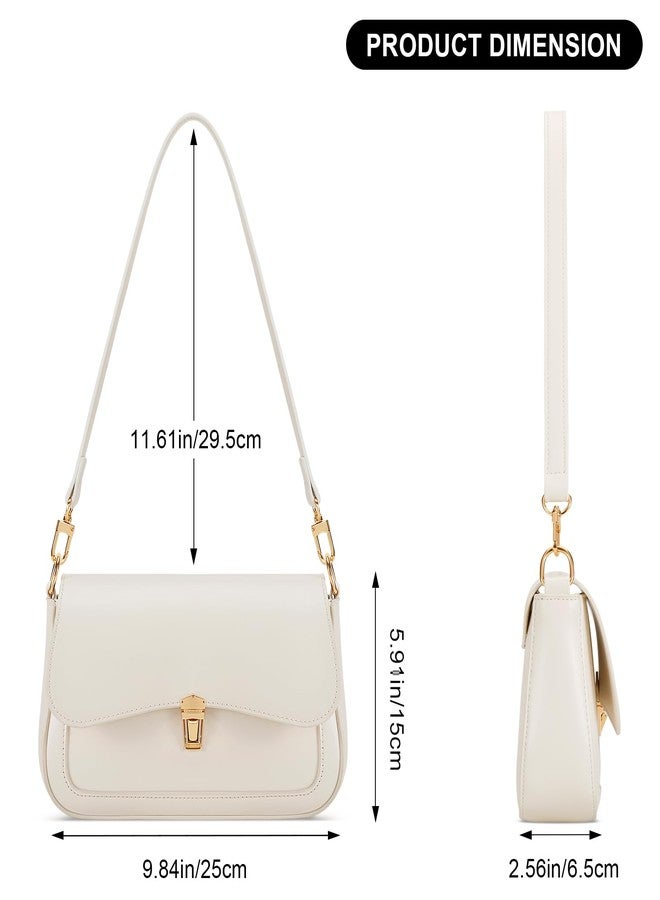 KKXIU Small Shoulder Bag for Women Cute Purses Mini Hobo Handbag Trendy Clutch Purse-Beige - Image 5