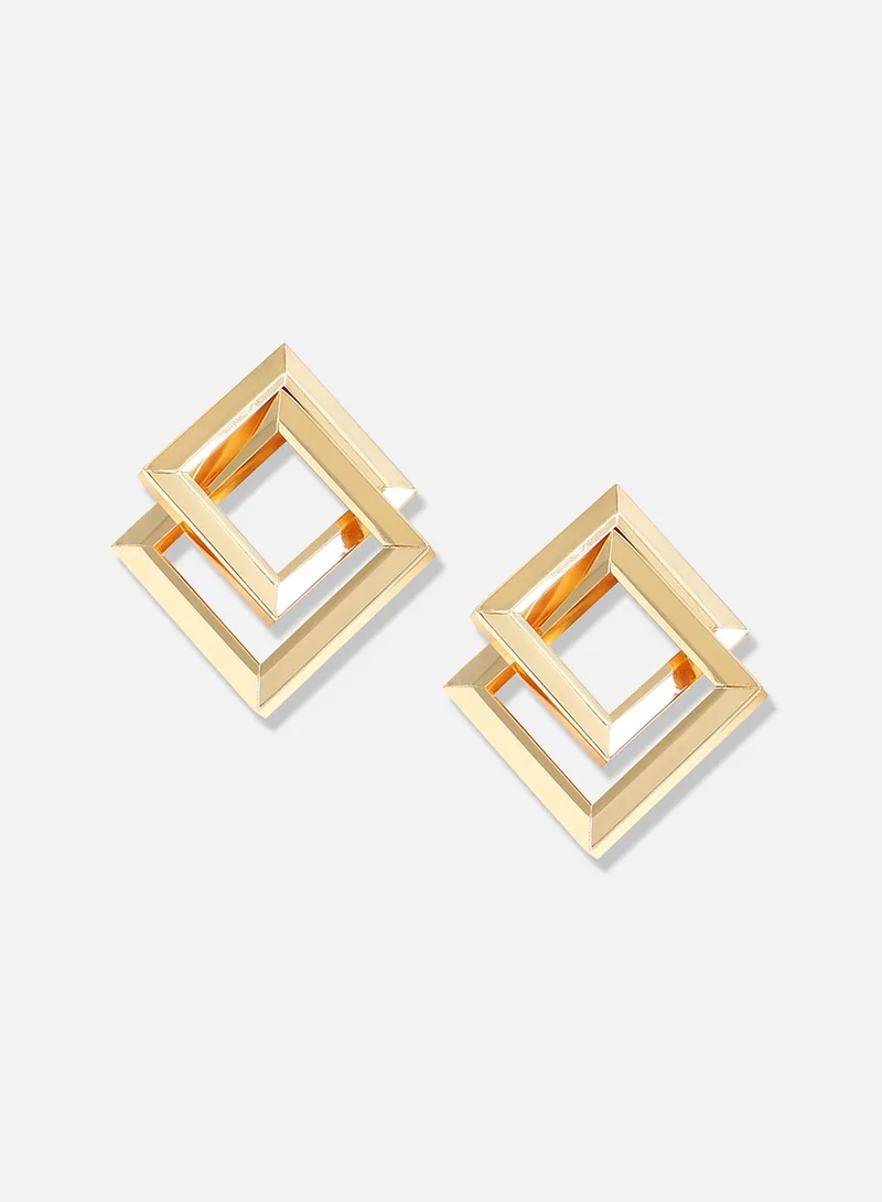 سوهي مطلية بالذهب مصمم عارضة انخفاض القرط