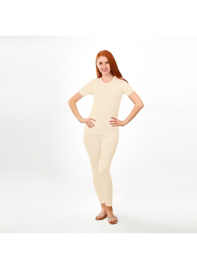 Selina Wear Selina Wear Women's T-shirt Round Neck - Half Sleeves Round Neck, Women's Short Sleeve Workout for Girls  - Image 5