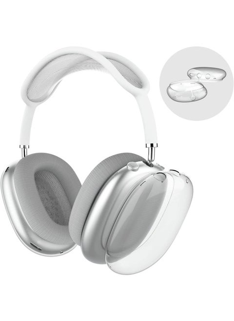 For 2024 Airpods Max2 Protective Case Apple Head-mounted Airpodsmax Earmuff Case-Color:Transparent-Model:airpods Max