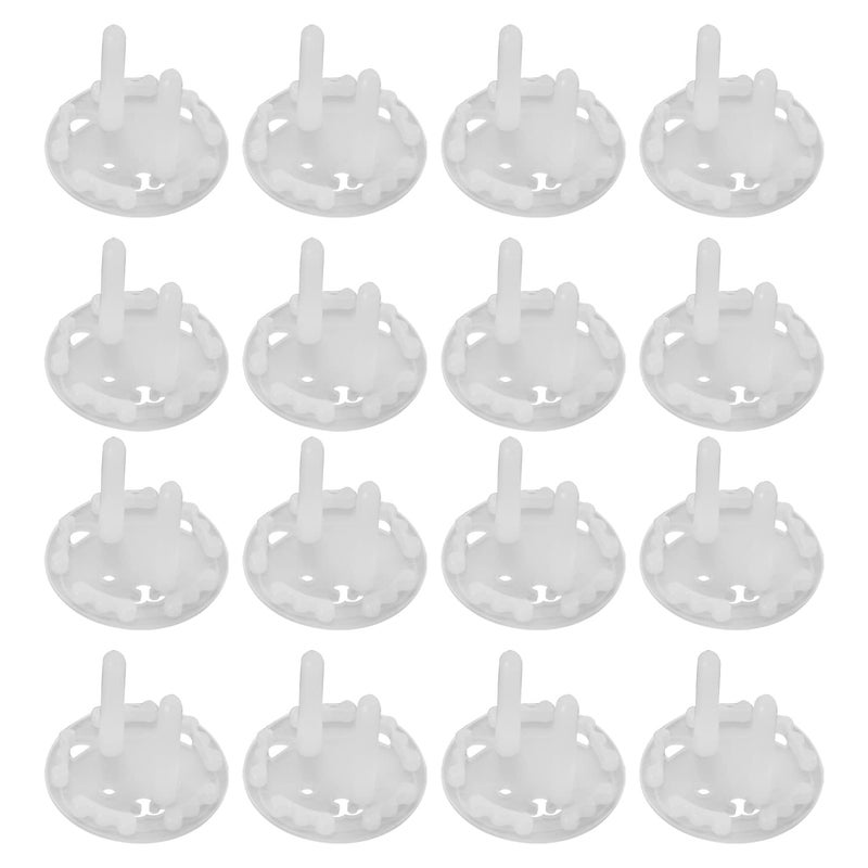 أغطية مقابس فيليكت 30 قطعة لحماية الأطفال من المقابس الكهربائية غطاء مقبس كهربائي 2 دبوس شفاف