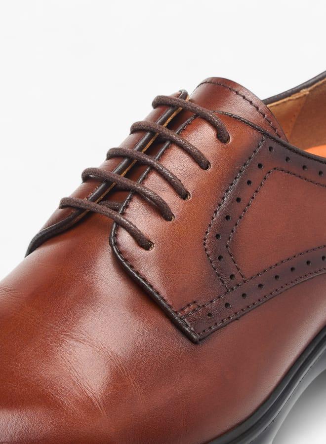 لو كونفورت حذاء ديربي رجالي سادة برباط - Image 4