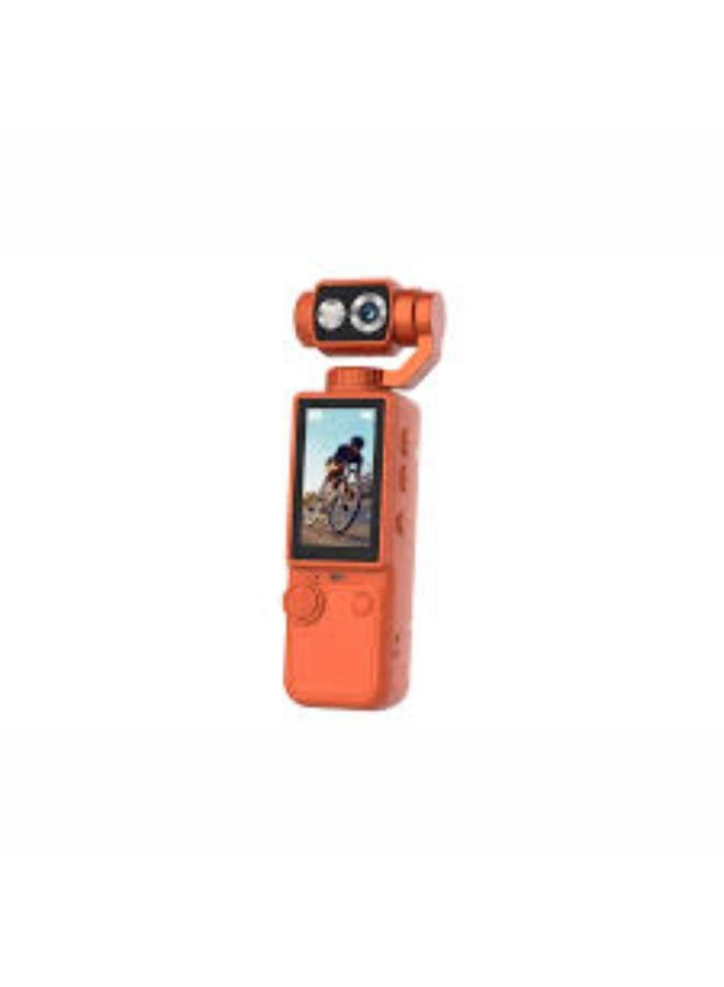 Dreamzon Pocket 3 Pro 4K Ultra HD Camera with 180° Adjustable Gimbal 2 Inch IPS Display and 3000mAh Battery Ideal For Vlogging Travel recording and Outdoor Adventures Orange - Image 1