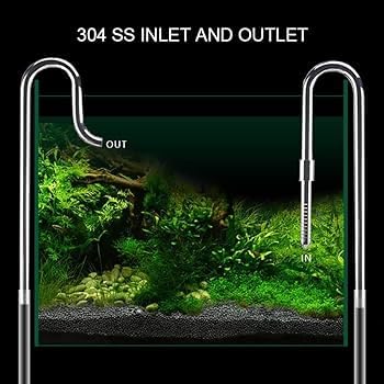 VAYINATO® Aquarium 17mm (Suitable for Hose 16/22mm) Glass Lily Pipe Set (Inlet/Outlet) for Aquarium Canister Filter Without Surface Skimmer by Petzlifeworld - Image 3