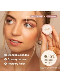 Attitude ATTITUDE Oceanly Eyeshadow, EWG Verified, Single Shimmer Cream Eyeshadow, Plastic-Free, Vegan Beauty and Makeup, Pretty in Pink, 0.16 Fl Oz  - Image 2