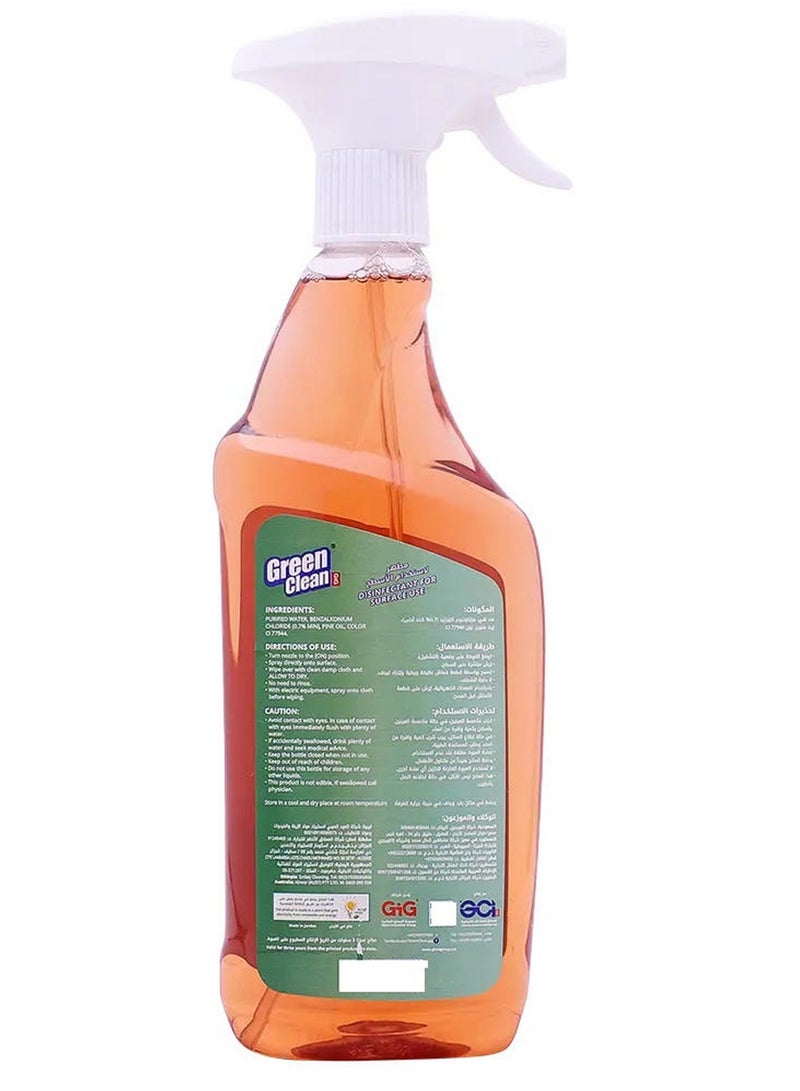 Green Clean All Surfaces Disinfectant Trigger Pine 500 ML - Image 2