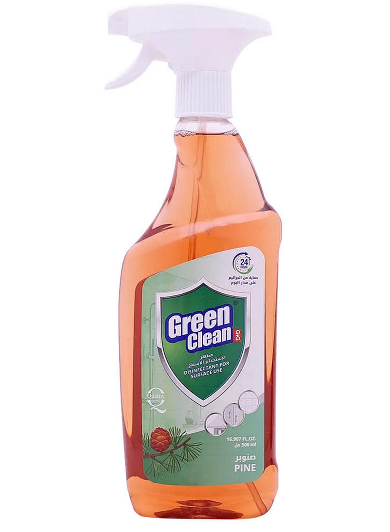Green Clean All Surfaces Disinfectant Trigger Pine 500 ML - Image 1