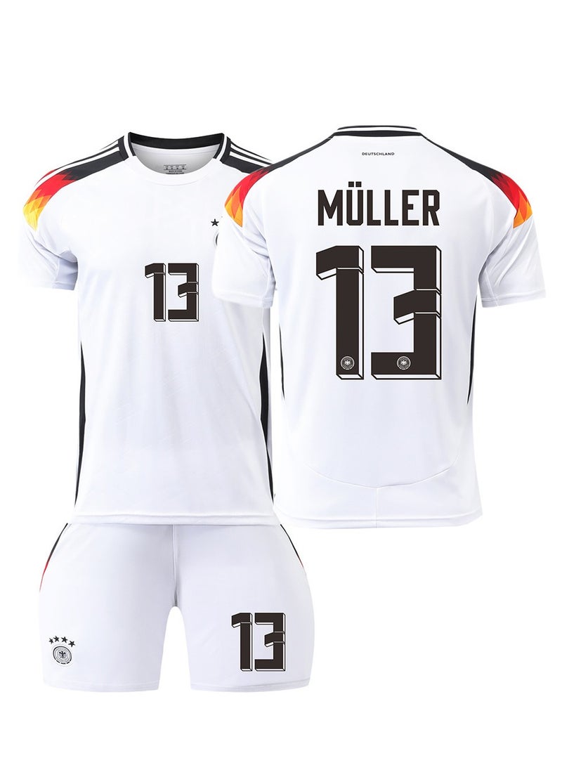 Generic - 2024 European Cup Germany Children's Youth Football Jersey Two-Piece Suit No. 13 - Image 1