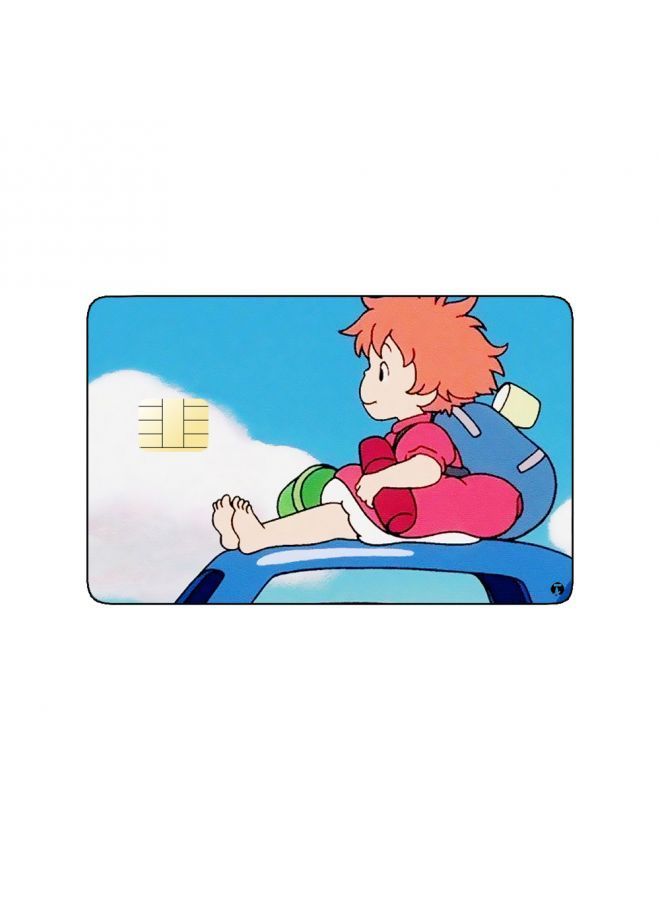 RKN PRINTED BANK CARD STICKER Ponyo Anime - Image 1