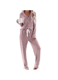 Women's Pajama Sets Long Sleeve Button Down Sleepwear Nightwear Soft Pjs Lounge Sets