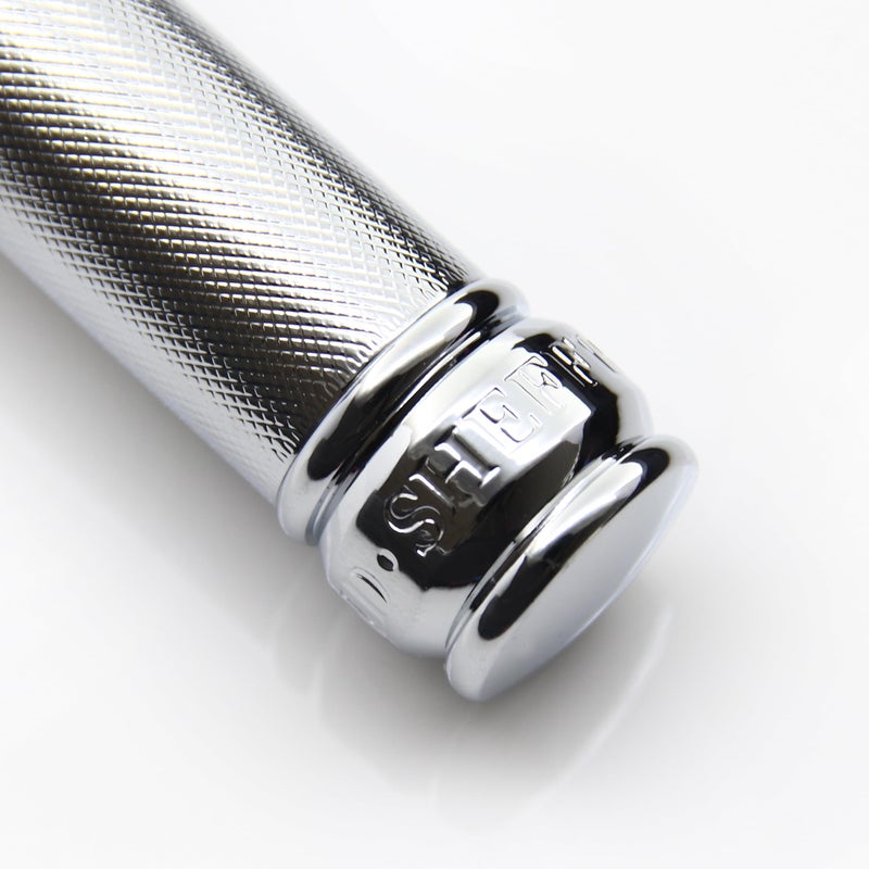 Edwin Jagger Double Edge Safety Razor With Long Handle (Blue) (Barley) - Image 5