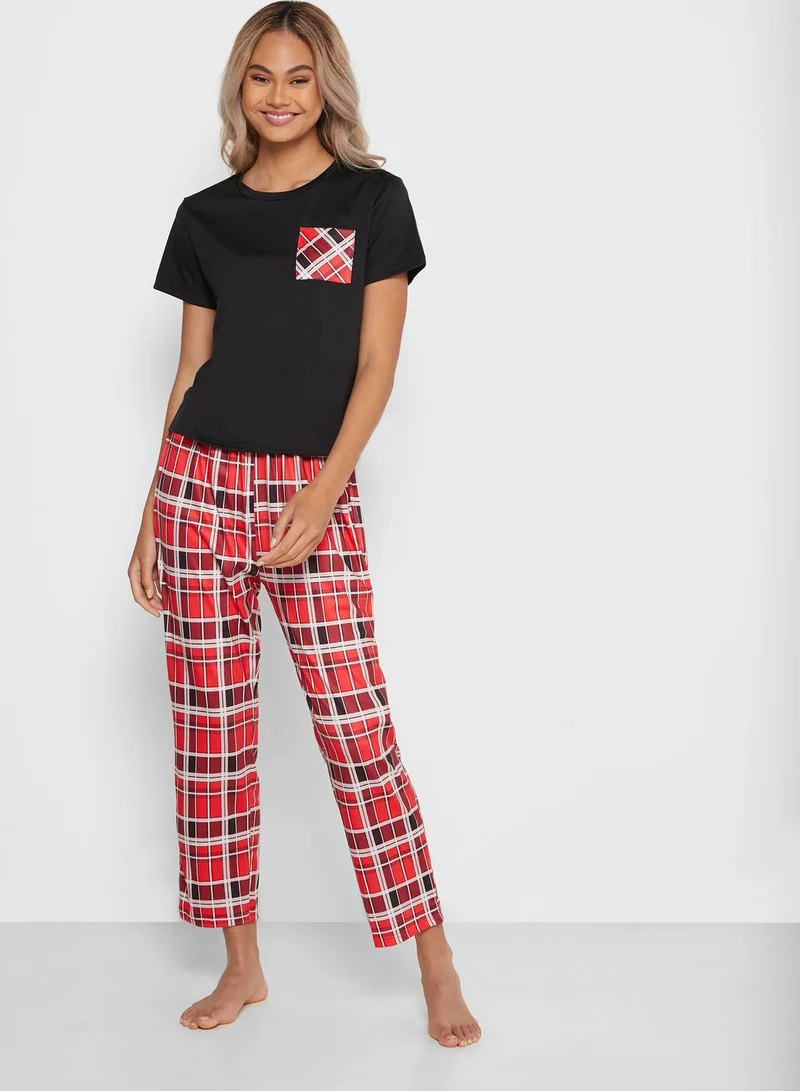 Ginger Checked Pyjama Set