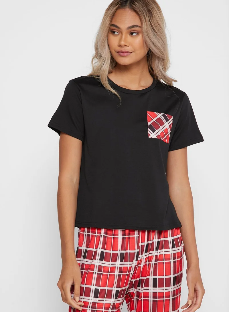 Ginger Checked Pyjama Set