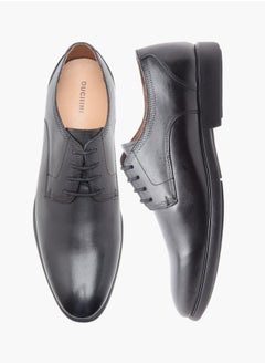 DUCHINI Men's Solid Derby Shoes with Lace-Up Closure  - Image 1