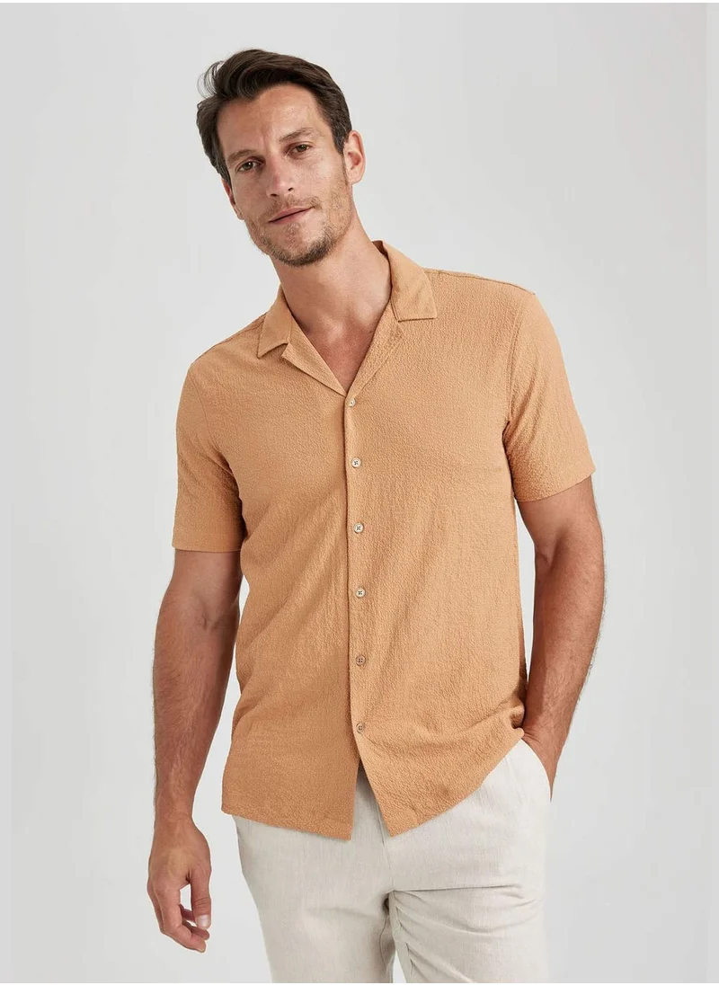 DeFacto Man Woven Short Sleeve Shirt