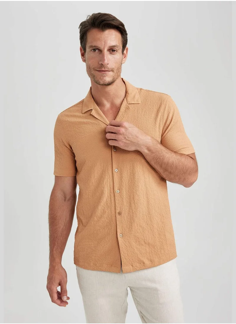 DeFacto Man Woven Short Sleeve Shirt