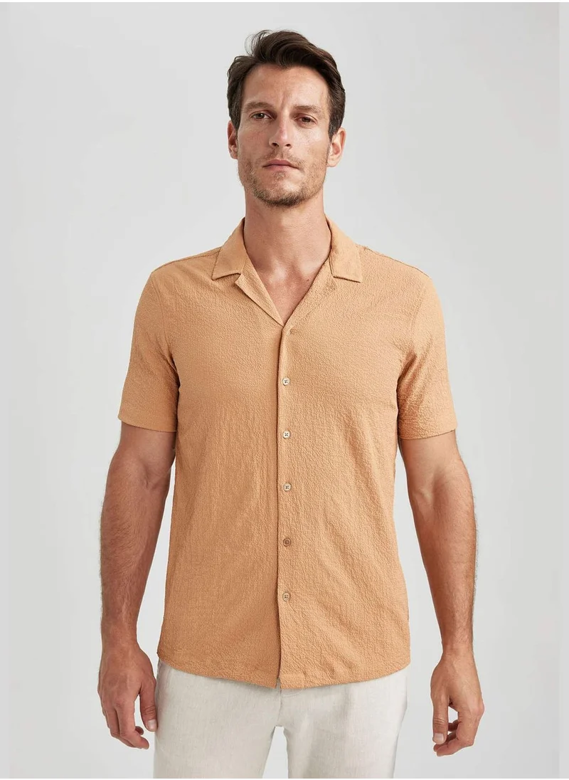 DeFacto Man Woven Short Sleeve Shirt