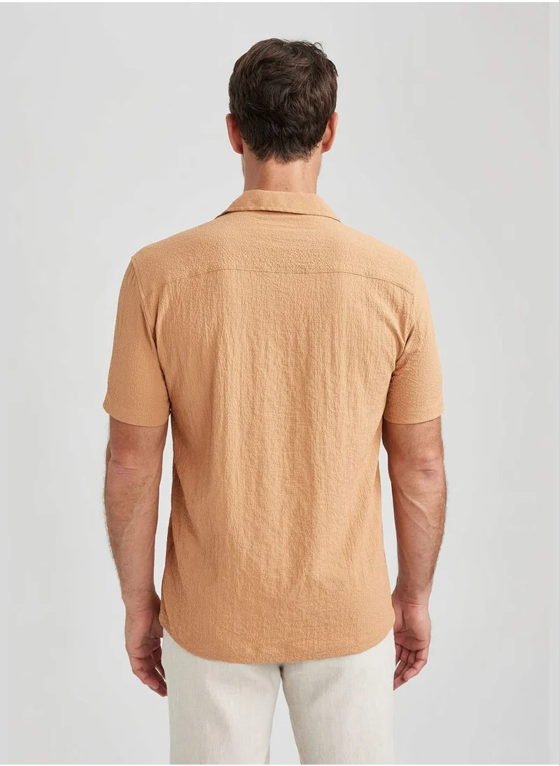 DeFacto Man Woven Short Sleeve Shirt