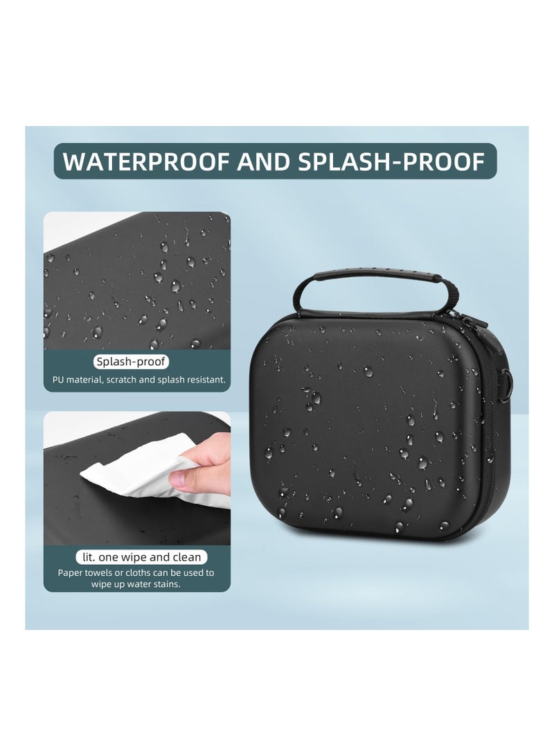 Hard Shell Carrying Case for Osmo Pocket 3, Portable PU Protective Bag for DJI Osmo Pocket 3 Creator Combo Camera Accessories with Shoulder Strap - Image 4