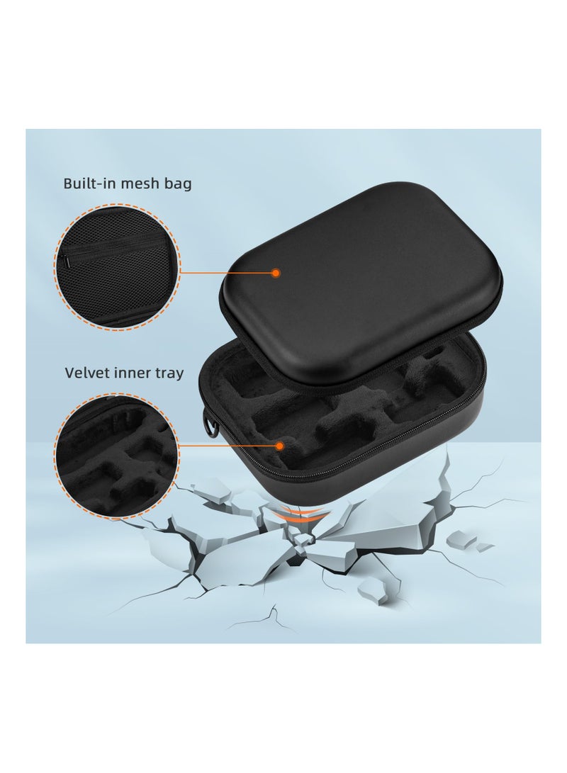 Hard Shell Carrying Case for Osmo Pocket 3, Portable PU Protective Bag for DJI Osmo Pocket 3 Creator Combo Camera Accessories with Shoulder Strap - Image 5