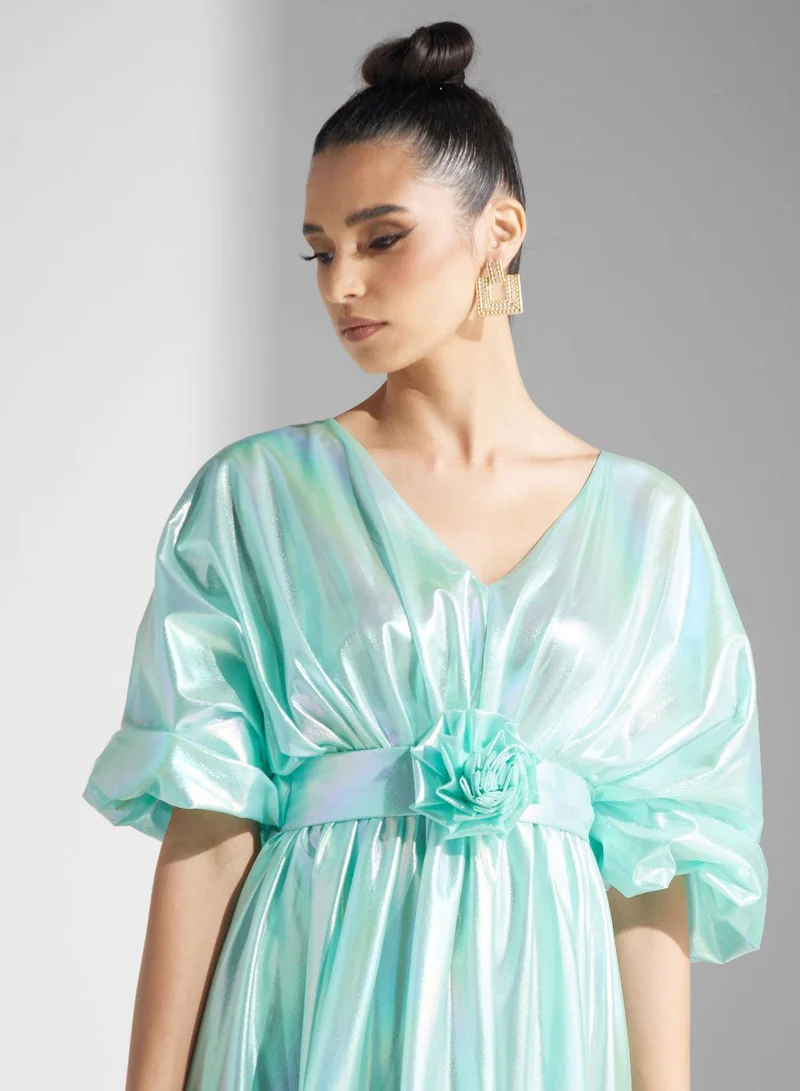 Golden Apple Iridescent Gown Dress